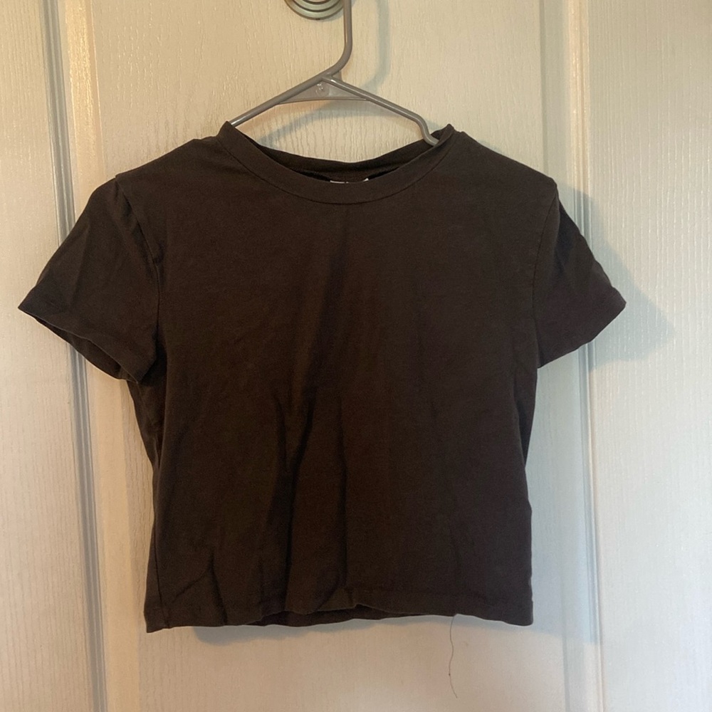 Basic shirt sleeve t-shirt, color: dark gray, size: large
